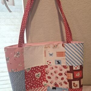 Patchwork Tote Bag - Valentine